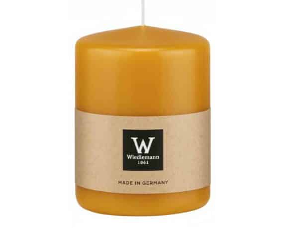 Candela a Testa Piatta a Immersione con Cellofan Giallo Mais D6x8cm in Cera – Wiedemann