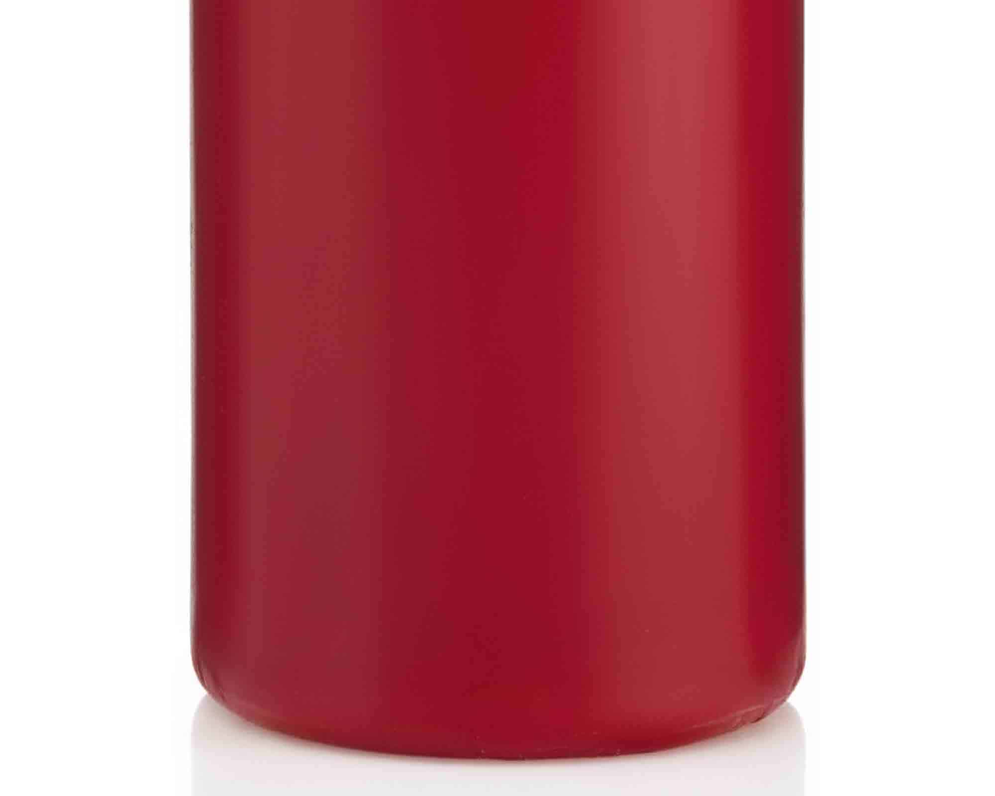Candela a Testa Piatta a Immersione Senza Cellofan Rosso Scuro D6x15cm in Cera - Wiedemann - immagine 2