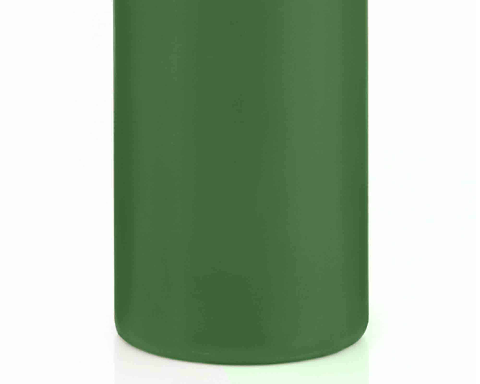 Candela a Testa Piatta a Immersione Senza Cellofan Verde Scuro D6x15cm in Cera - Wiedemann - immagine 2
