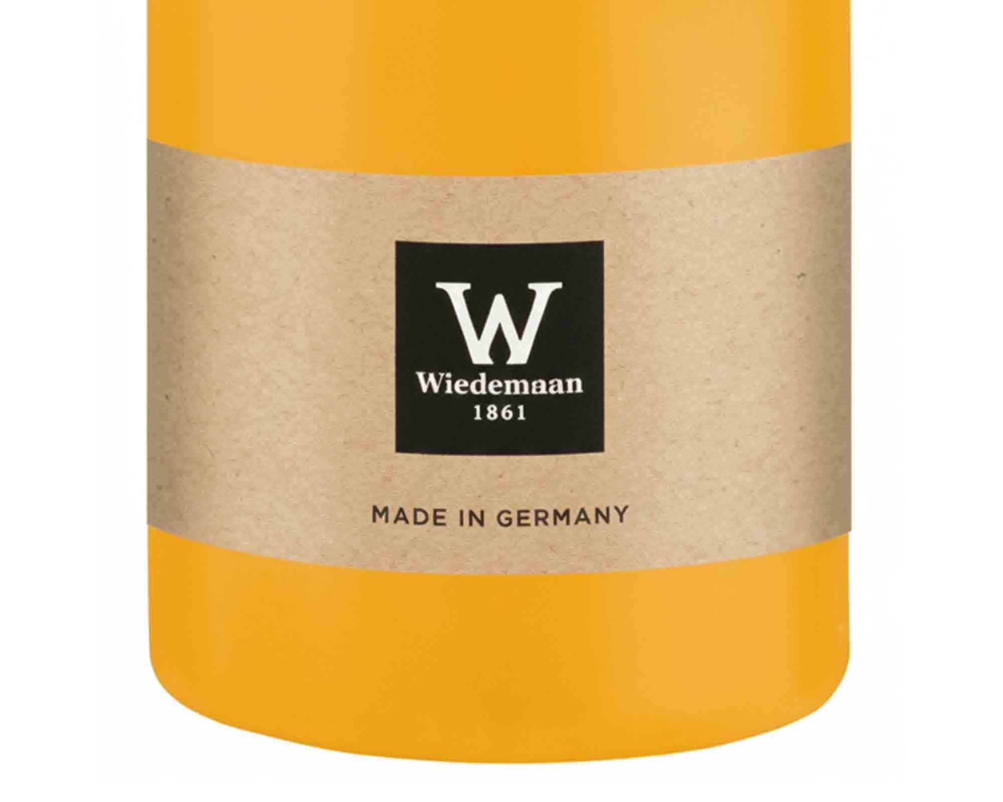 Candela a Testa Piatta a Immersione con Cellofan Giallo Mais D7x15cm in Cera - Wiedemann - immagine 2