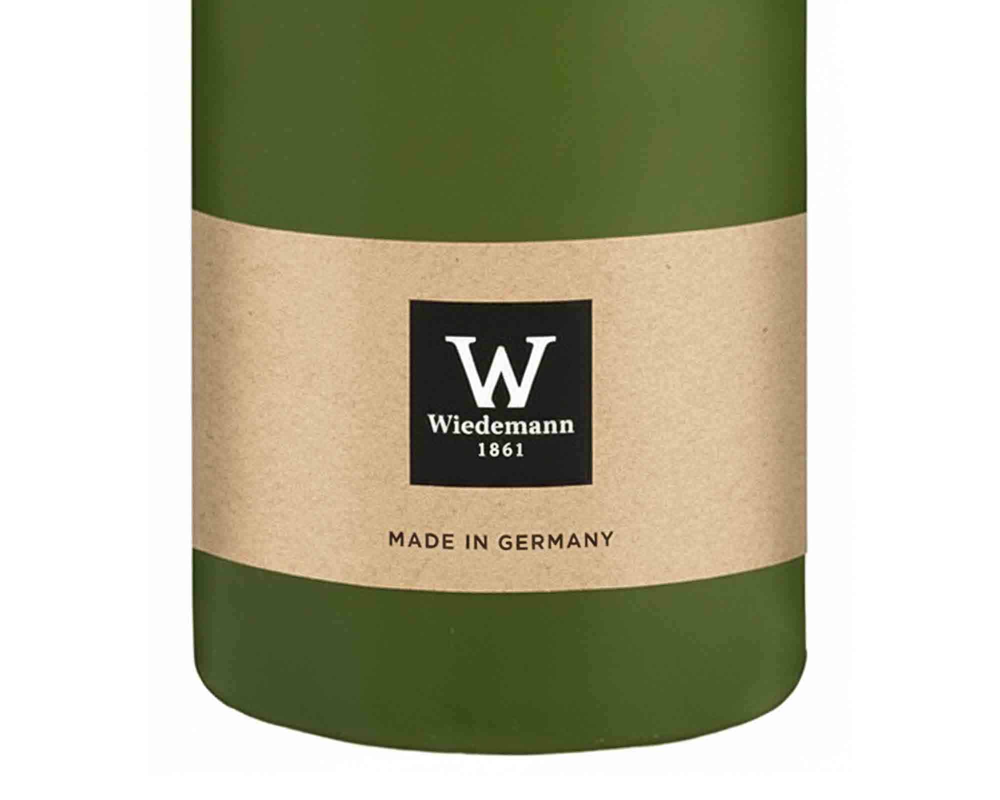 Candela a Testa Piatta a Immersione con Cellofan Oliva D7x15cm in Cera - Wiedemann - immagine 2