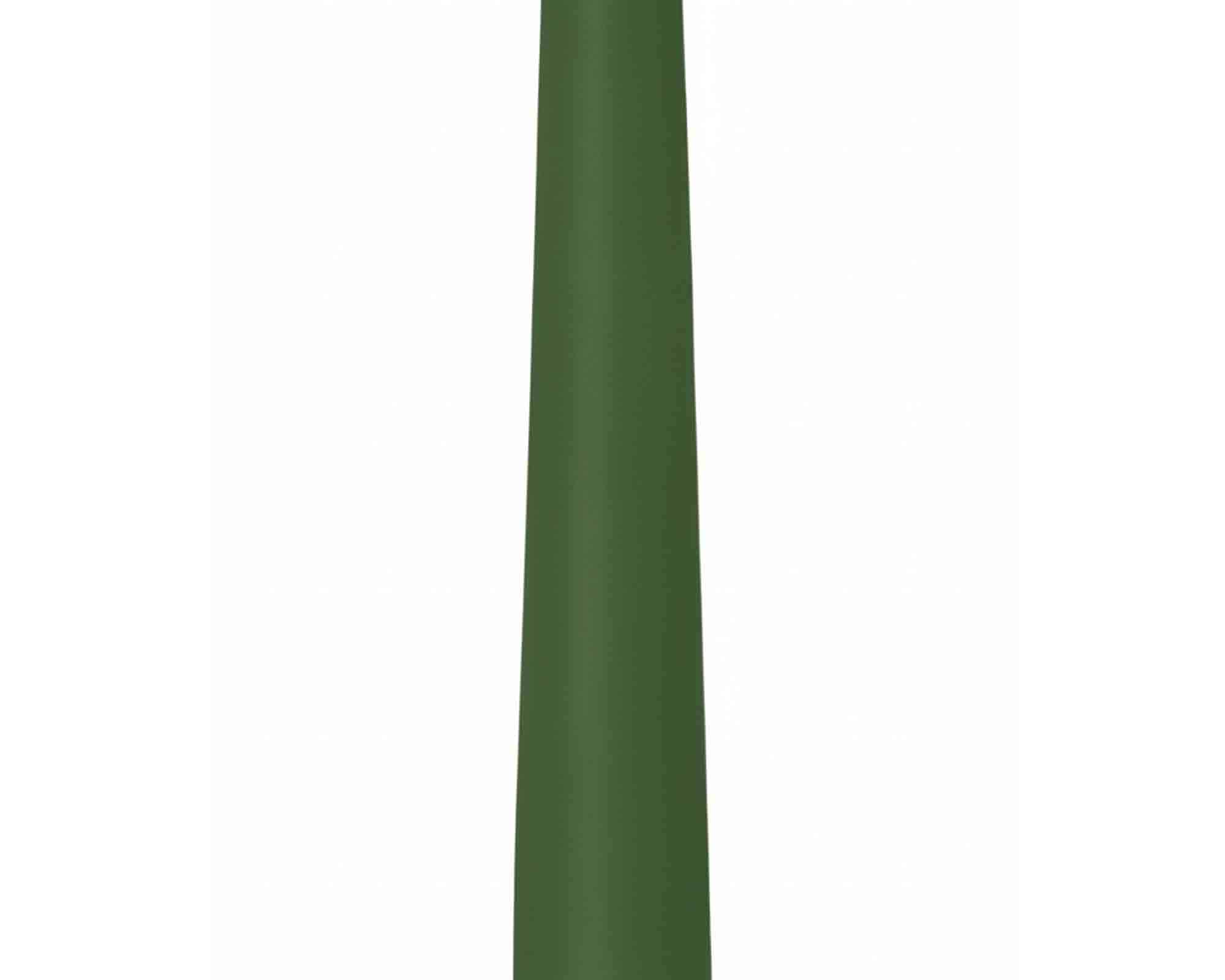 Candela Conica con Cellofan Verde Scuro D2,5x25cm in Cera - Wiedemann - immagine 2