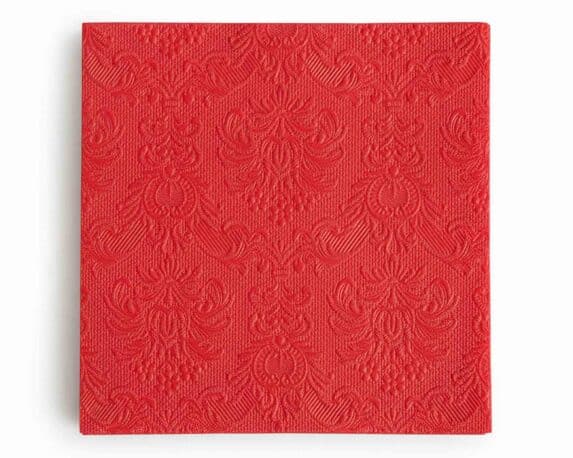Tovaglioli Eleganti Color Rosso 40x40cm in Carta