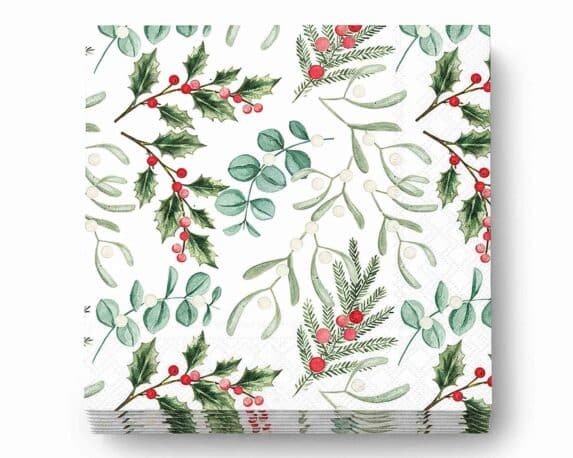 Tovaglioli con Foliage Scatter 33x33cm in Carta