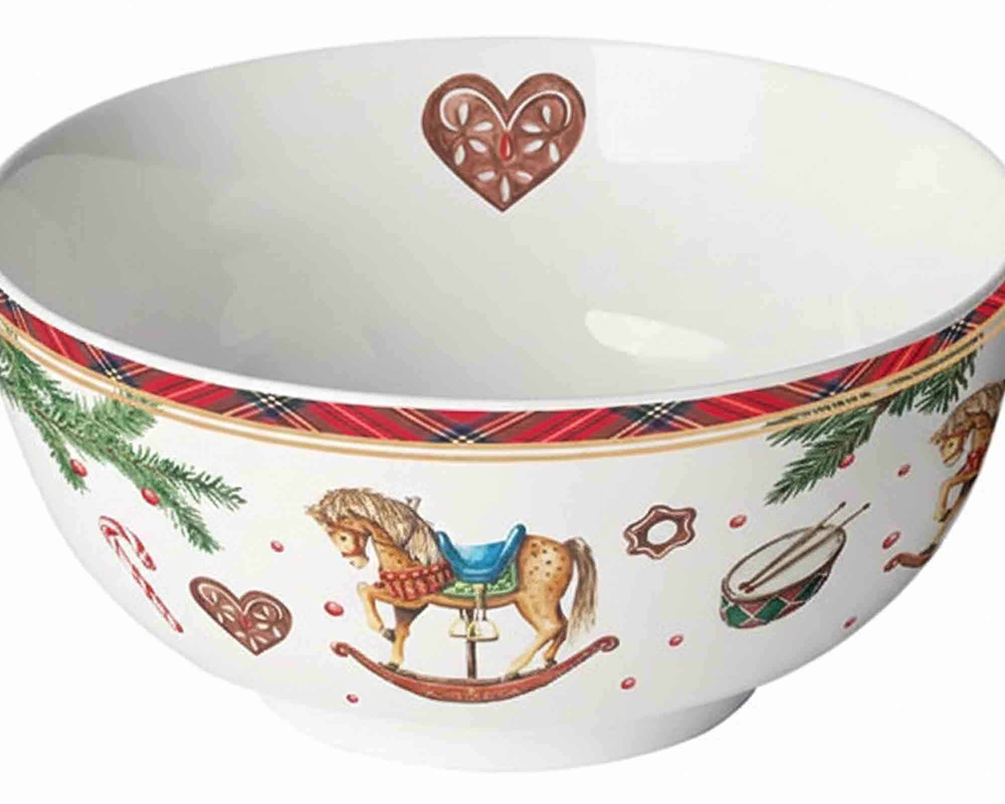 Ciotola Natalizia con Giocattoli D14x6,5cm in Porcellana - immagine 2