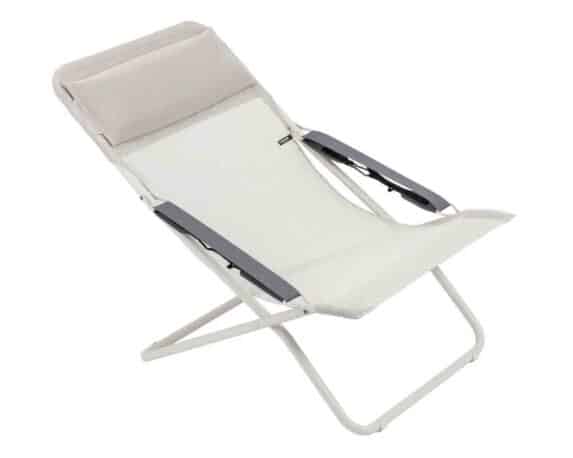 Sedia a Sdraio Pieghevole Multi-Posizione Batyline Seigle in Acciaio e Poliestere – laFuma