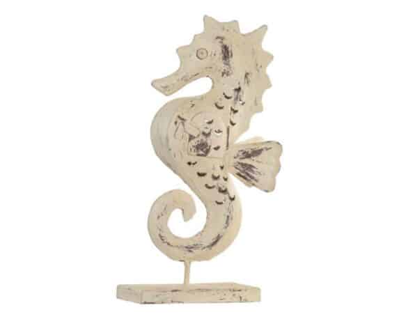 Decorazione da Appoggio Cavalluccio Marino con Supporto 18x9x40cm in Ferro – Item