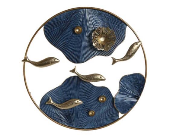 Quadro da Parete con Elementi Marini 50x6x50cm in Metallo – Item