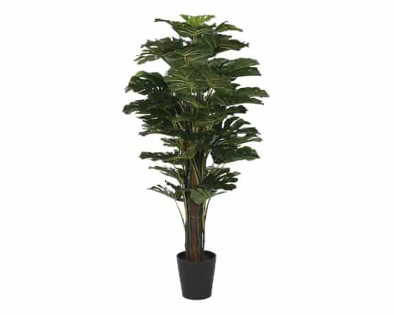 Pianta Monstera Artificiale con Vaso D80x150cm in Plastica e Polietilene – Item
