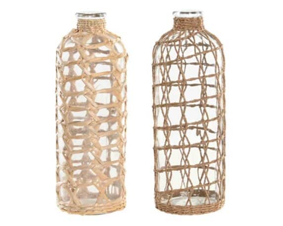 Vaso Bottiglia Decorativa Assortito D12x33cm in Vetro – Item