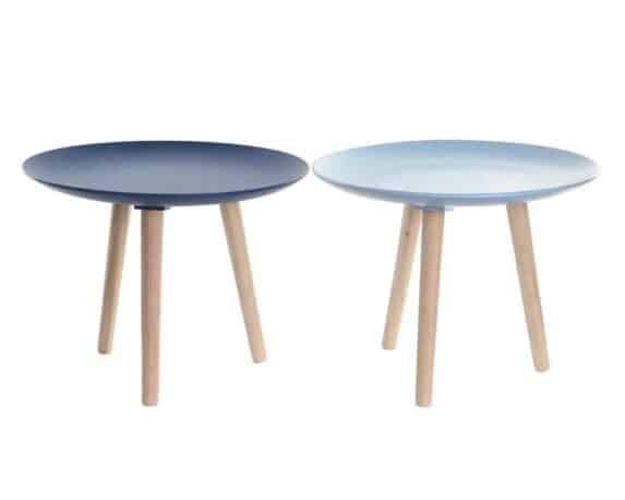 Tavolino Tondo Assortito D44x35h in Legno di Pino e MDF – Item