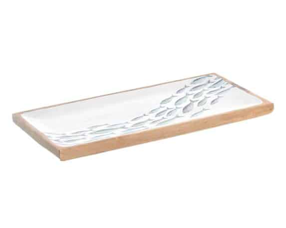 Vassoio con Pesci Medium 40x19x2,5cm in Legno – Item
