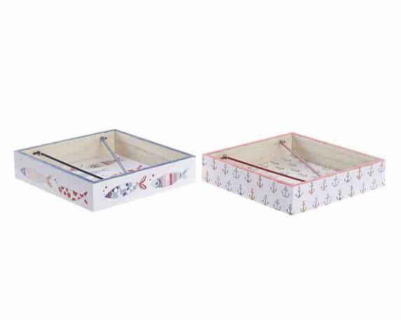 Portatovaglioli Atlantico Assortito 18x18x4cm in Metallo – Item