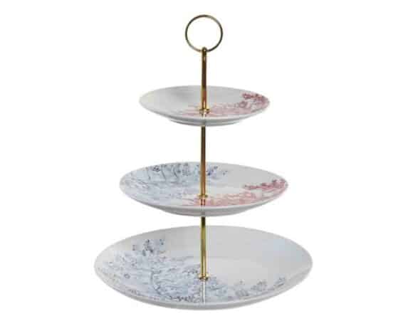 Alzata Portafrutta con 3 Piani D27x34cm in Porcellana – Item