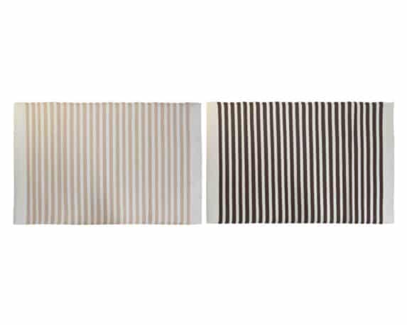 Tappeto Rettangolare con Strisce Assortito 120x180x1cm in Tessuto – Item