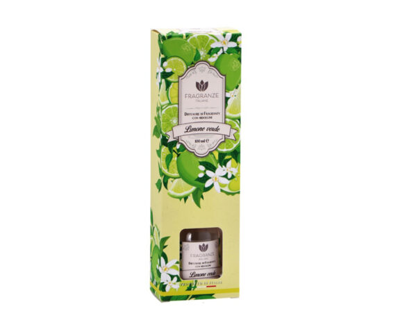 Diffusore di Fragranza con Midollini Limone Verde 100ml in Vetro
