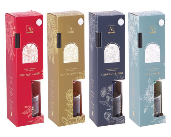 Diffusore di Fragranza con Midollini Assortito 125ml in Vetro