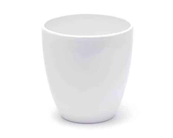 Vaso Caspo Semplice e Pratico Bianco D13x14cm in Ceramica