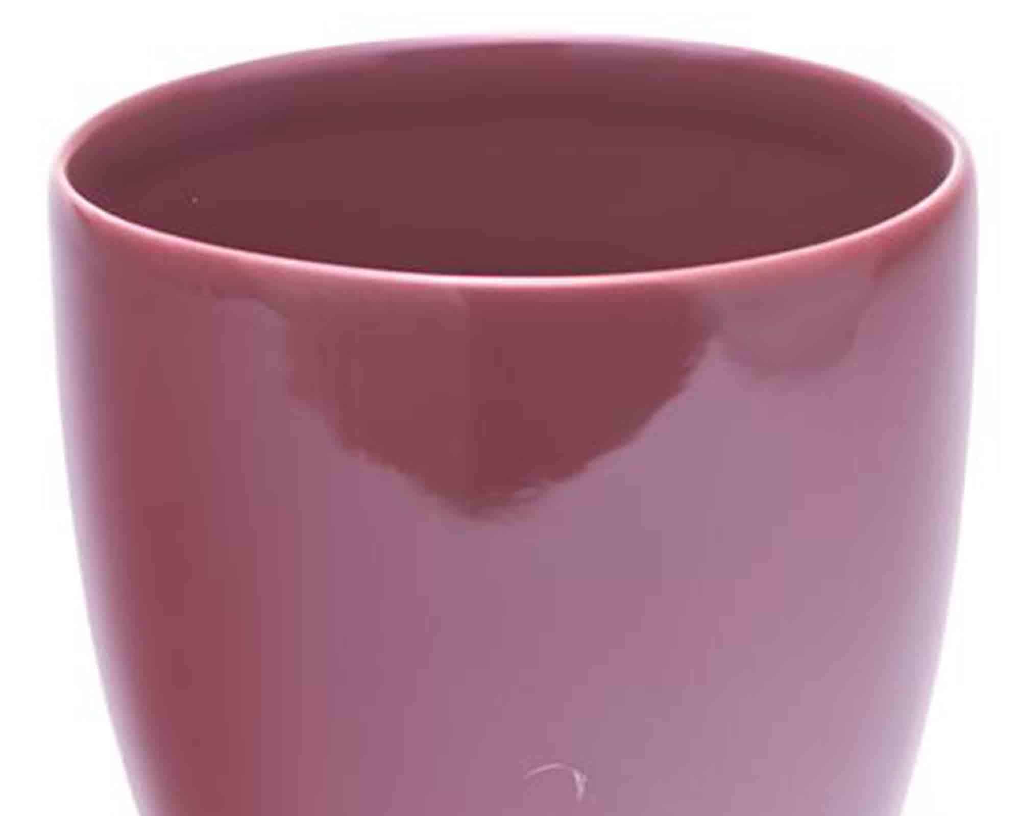 Vaso Caspo Semplice e Pratico Prugna D13x14cm in Ceramica - immagine 2