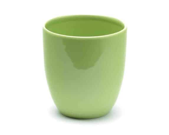 Vaso Caspo Semplice e Pratico Verde Mela D13x14cm in Ceramica