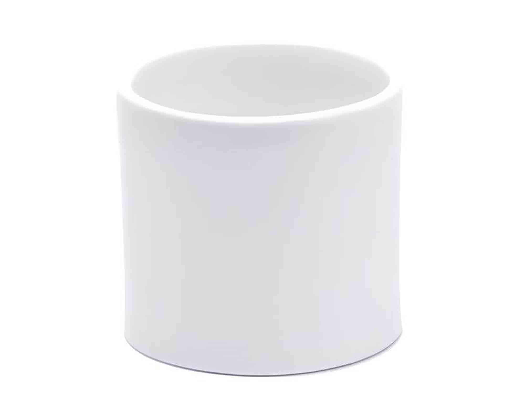 Vaso Semplice e Pratico Bianco D6,5x6cm in Ceramica
