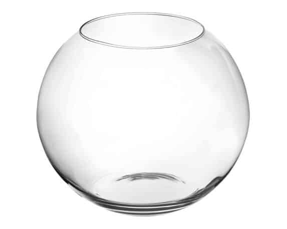 Vaso a Sfera Versatile, Pratica e Resistente D30x24,5cm in Vetro