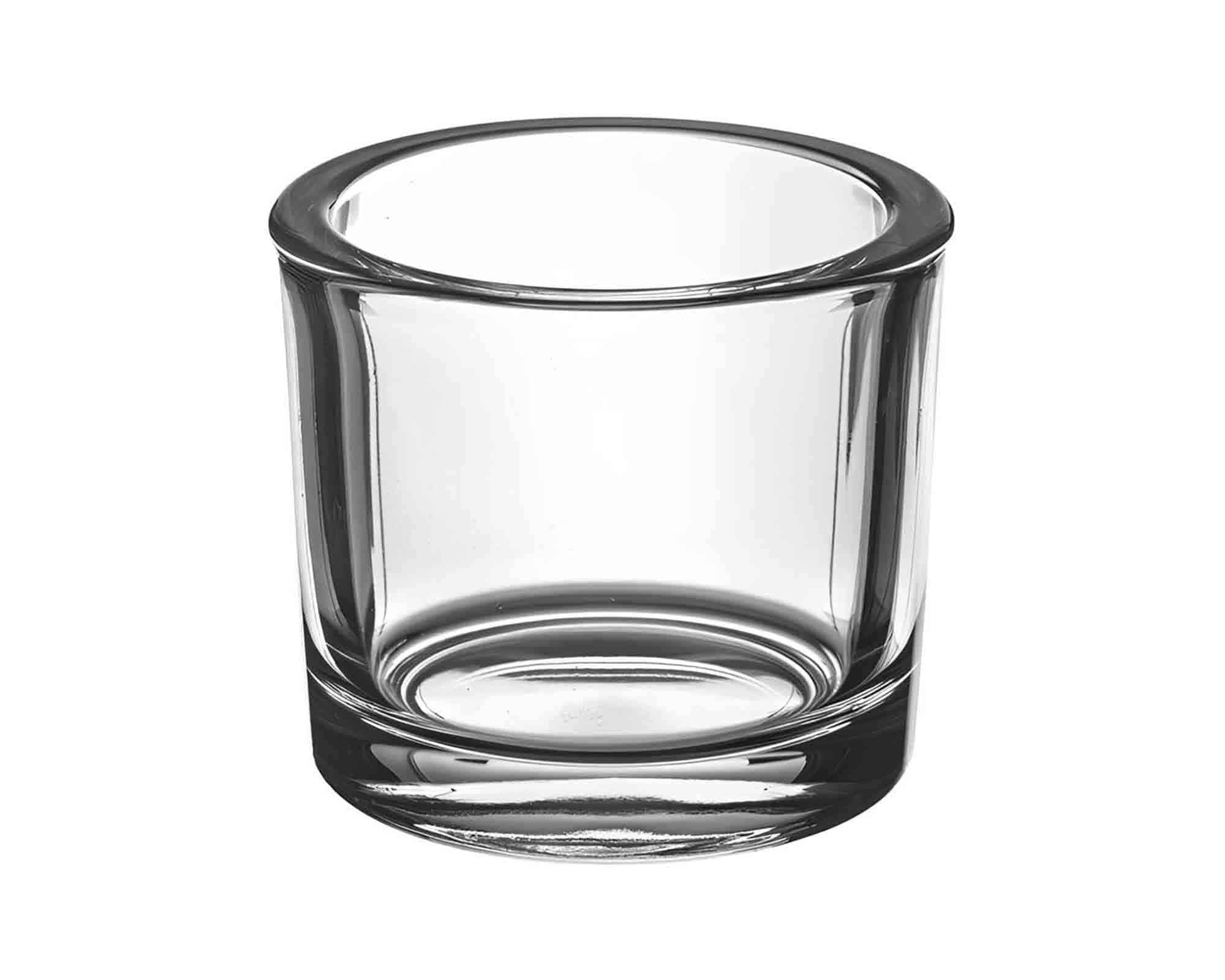 Vaso Cilindrico Versatile, Pratica e Resistente D12x12cm in Vetro