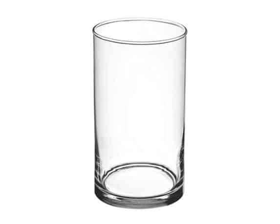 Vaso Cilindrico Basso Versatile, Pratica e Resistente D8x15cm in Vetro