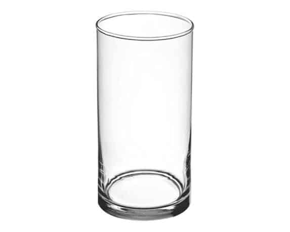 Vaso Cilindrico Basso Versatile, Pratica e Resistente D8x20cm in Vetro