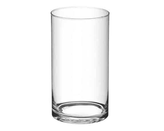 Vaso Cilindrico Versatile, Pratica e Resistente D12x20cm in Vetro