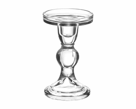 Portacandela Moderno e Elegante D8,5x14cm in Vetro
