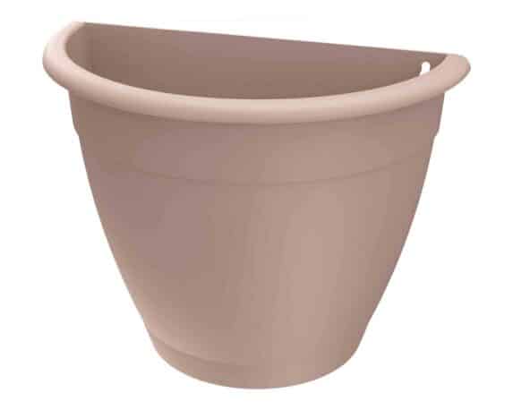 Vaso Gerla Iniez Charlotte Tortora 30x15cm in Plastica