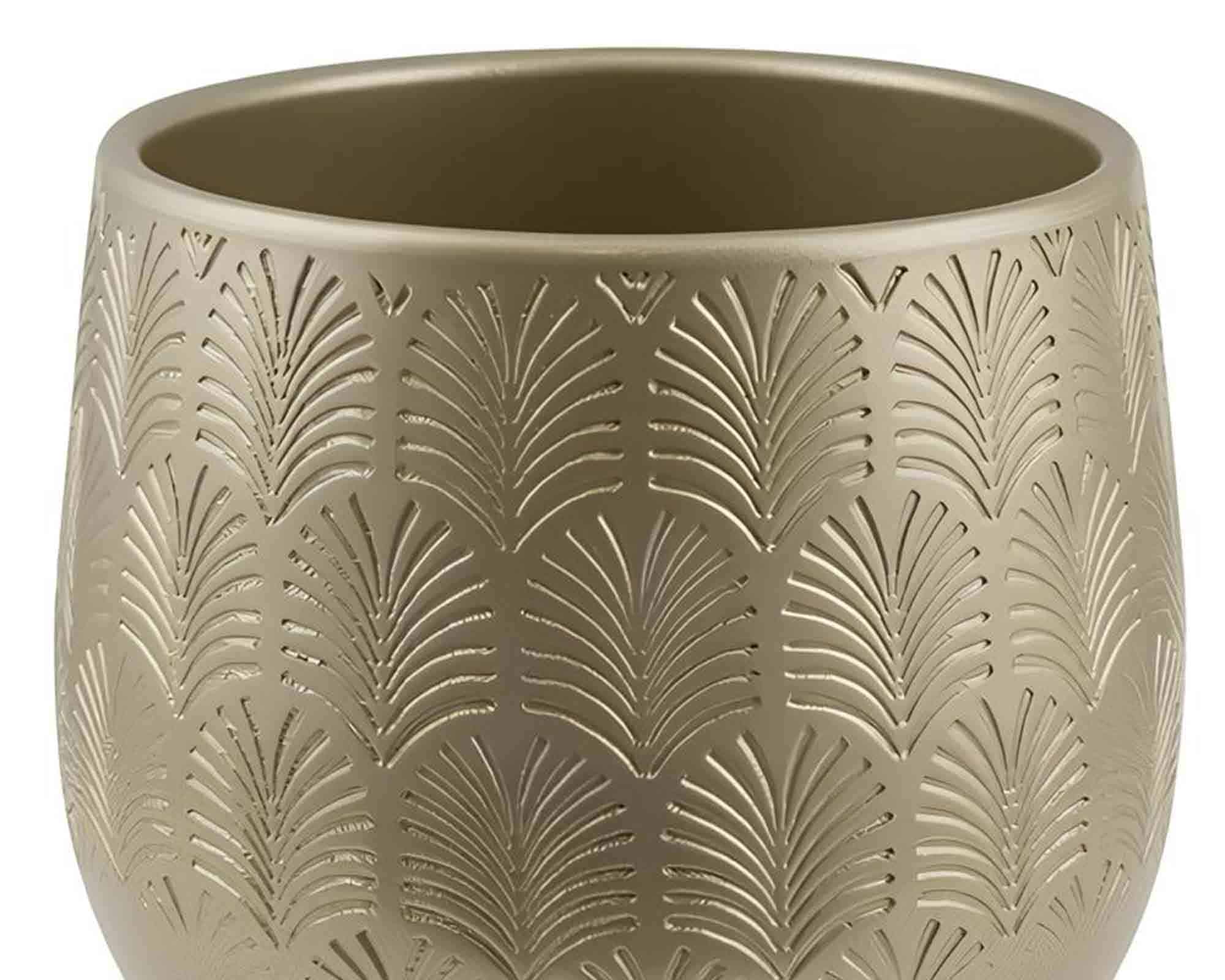 Vaso Decorato Champagne D16x17cm in Ceramica - immagine 2
