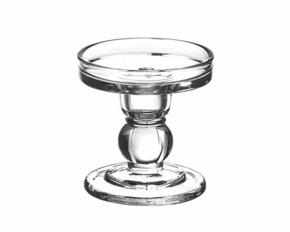 Portacandela Moderno e Elegante D8,5×8,5cm in Vetro