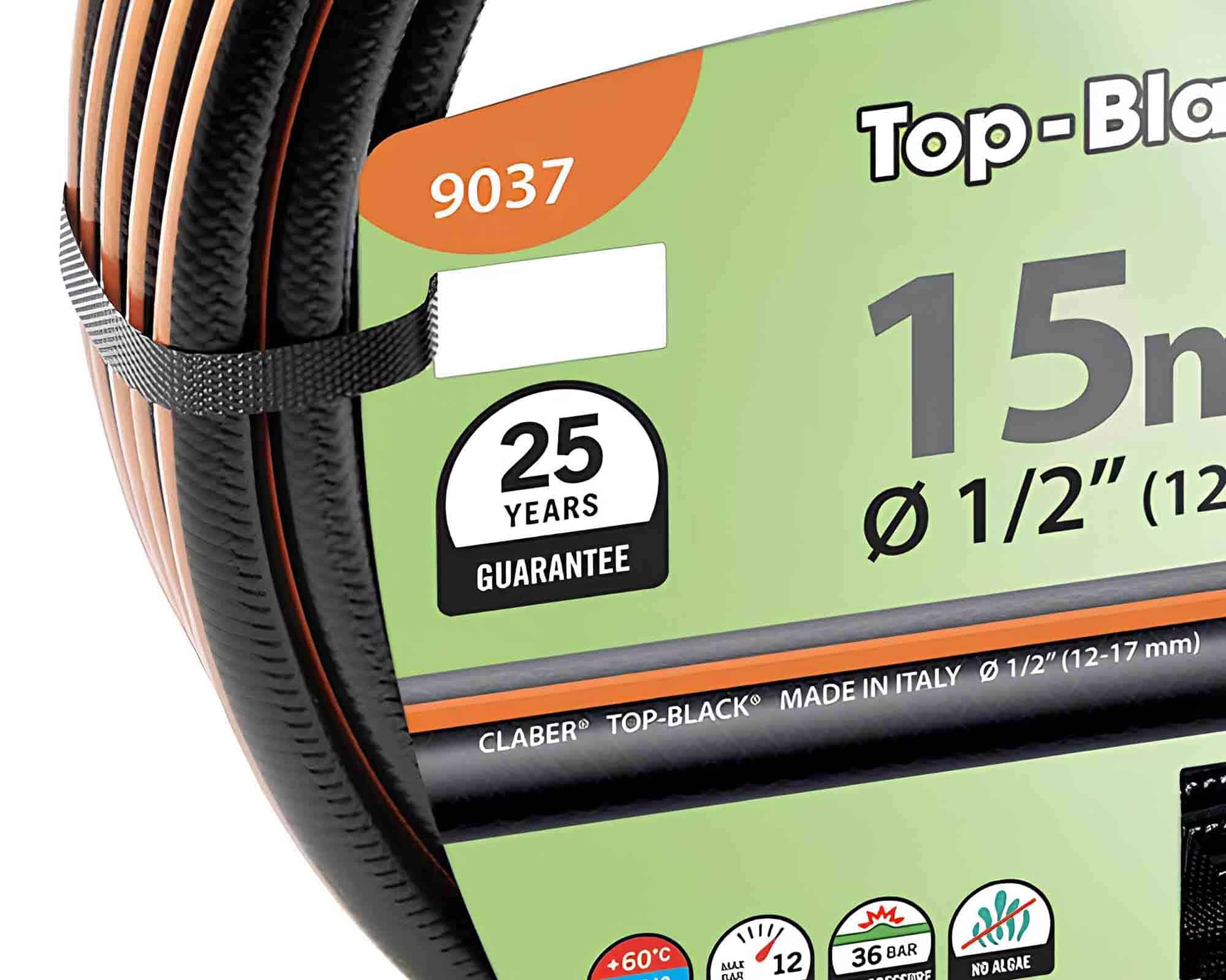 Tubo Irrigazione Top Black 1/2"mm 15metri - Claber - immagine 2