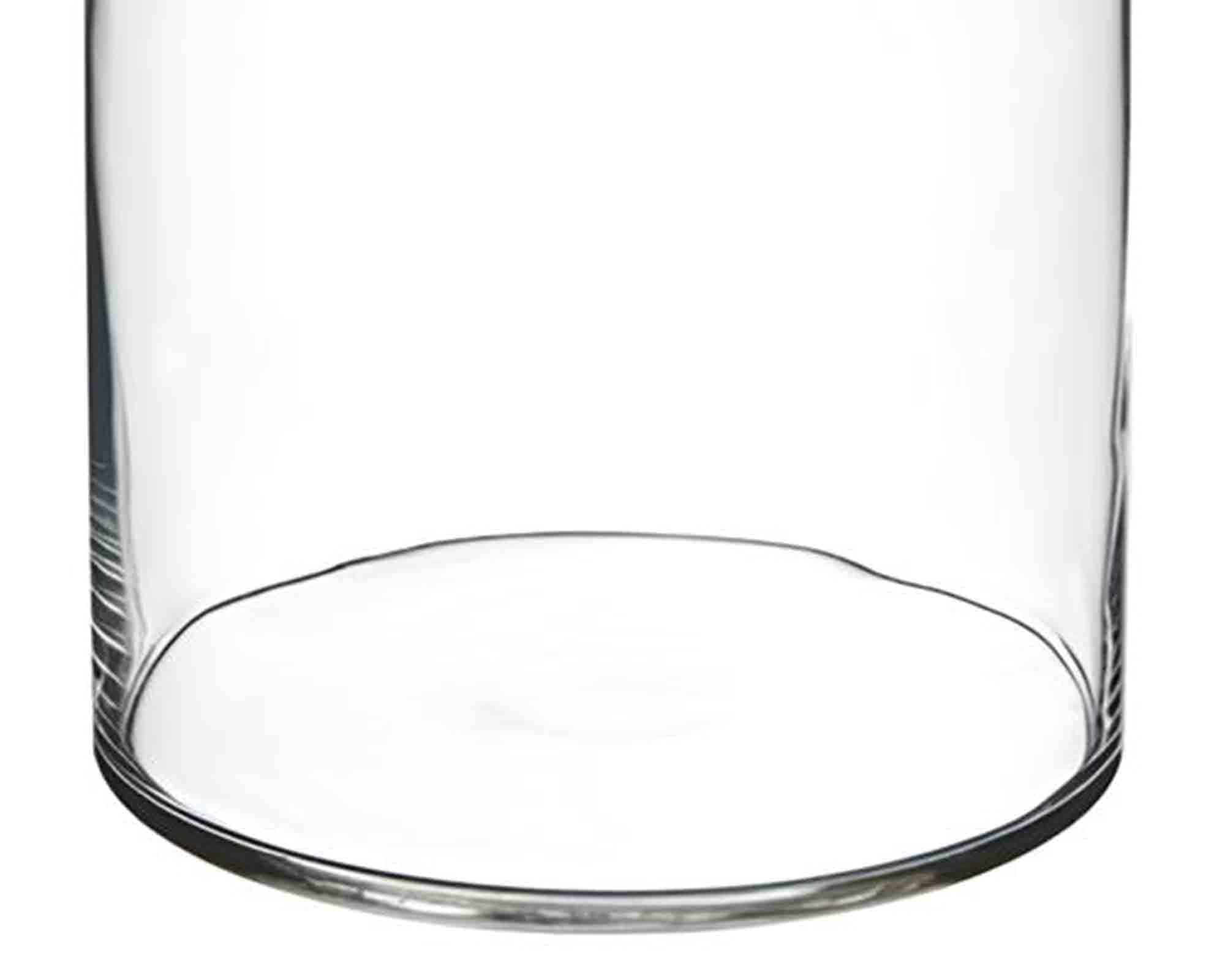 Vaso Cilindro Moderno e Elegante D13,5x21,5cm in Vetro - immagine 2