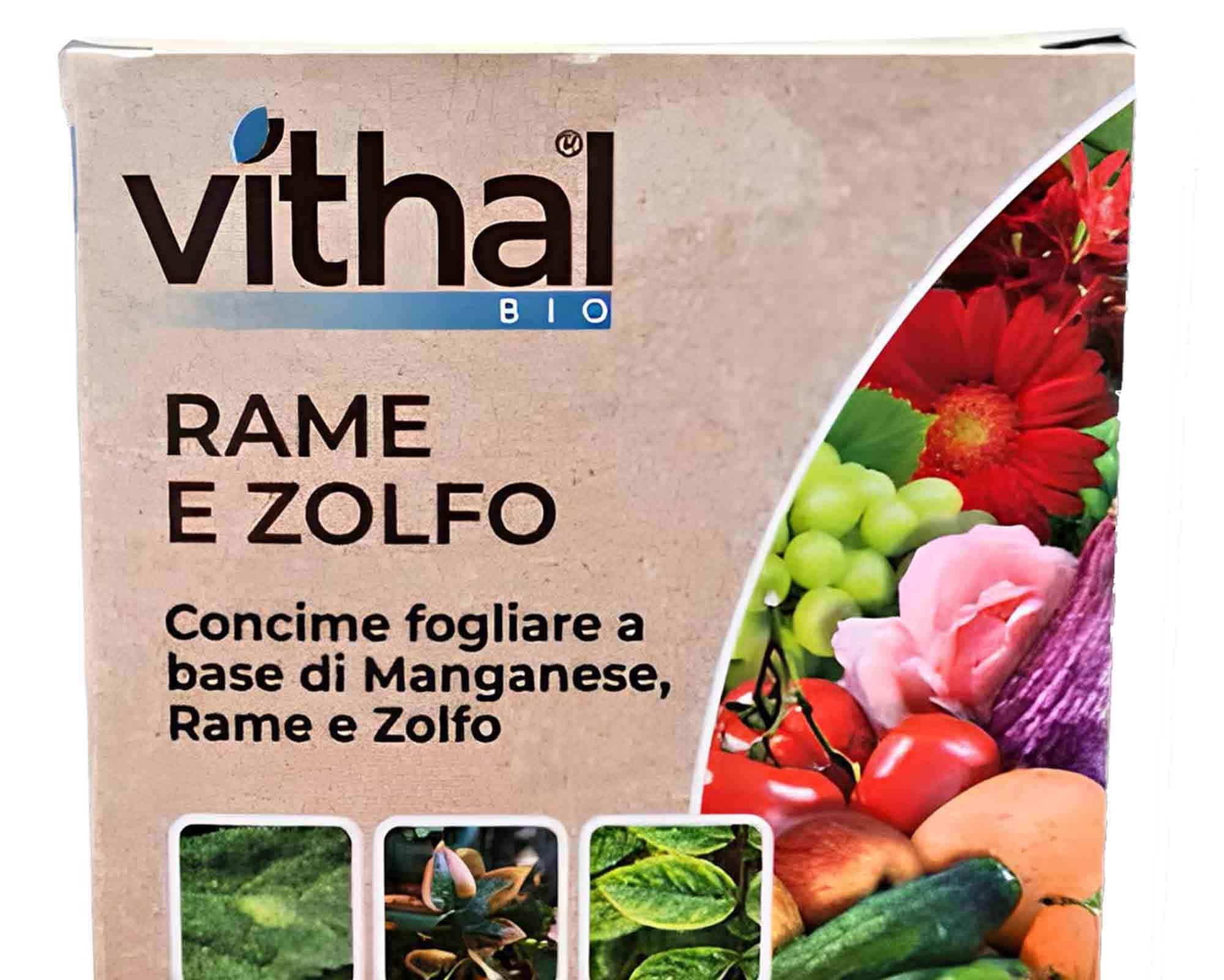 Concime Vithal Bio Rame e Zolfo Bio da 250ml - immagine 2