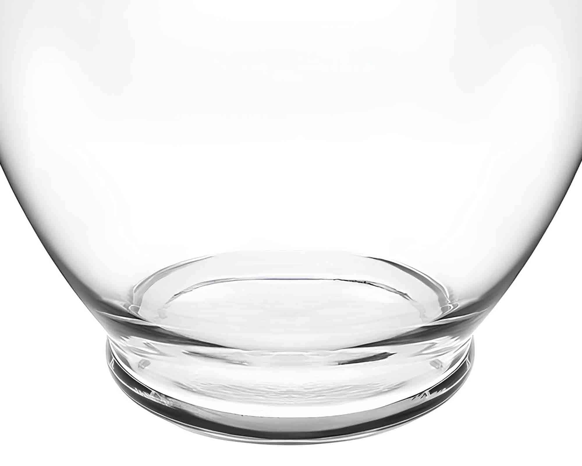 Vaso Panciuto Abbinabile Versatile, Pratica e Resistente D21x19cm in Vetro - immagine 2