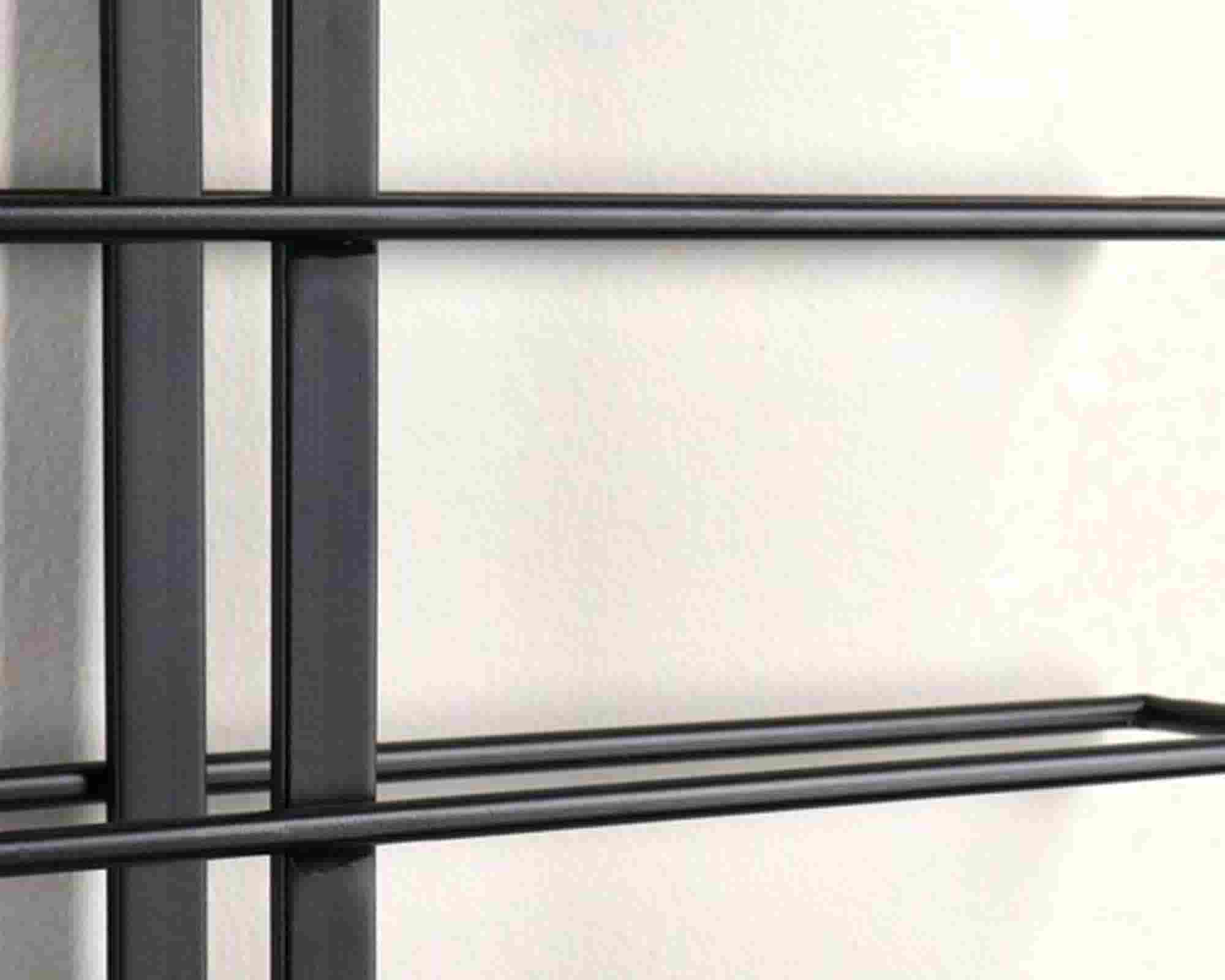 Portabottiglie con 16 Piani Isaac Nero 52x8,5x90cm in Acciaio - Bizzotto - immagine 3