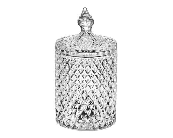 Bomboniera Bohemia D10x21cm in Vetro