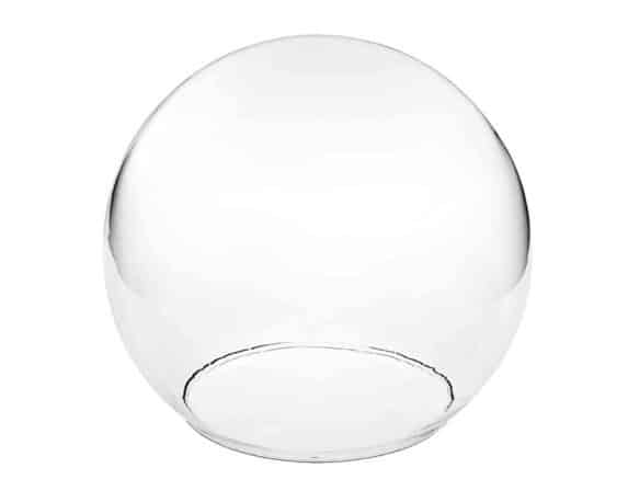Cupola Sferica Abbinabile Trasparente e Elegante D13x13cm in Vetro