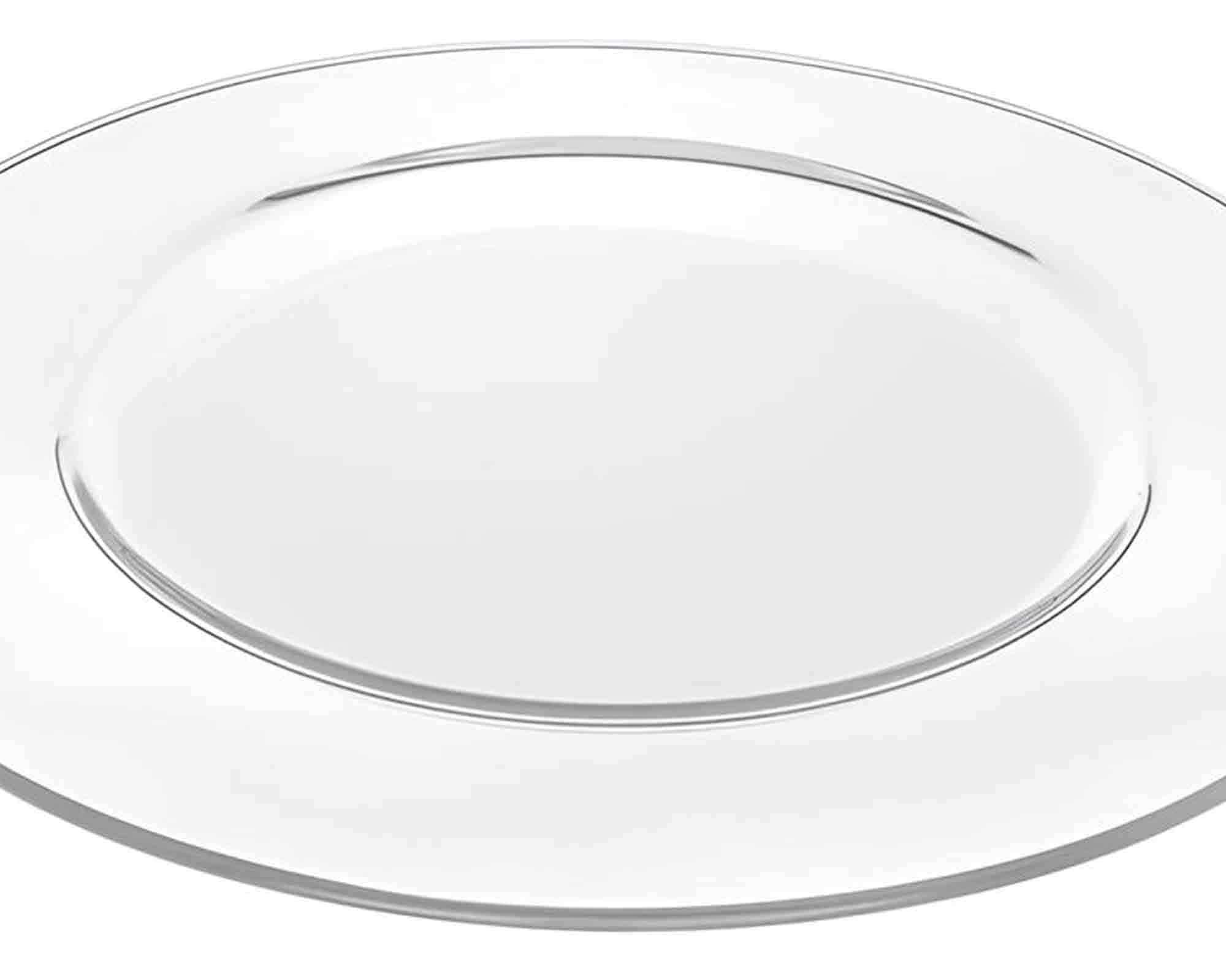 Piatto Rotondo Moderno e Elegante D33cm in Vetro - immagine 2