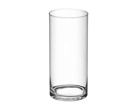 Vaso Cilindrico Versatile, Pratica e Resistente D12x25cm in Vetro