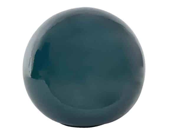 Decorazione Palla Smaltata Blu D40cm in Terracotta – Kaemingk