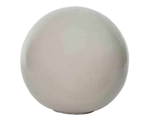Decorazione Palla Smaltata Bianco D40cm in Terracotta – Kaemingk