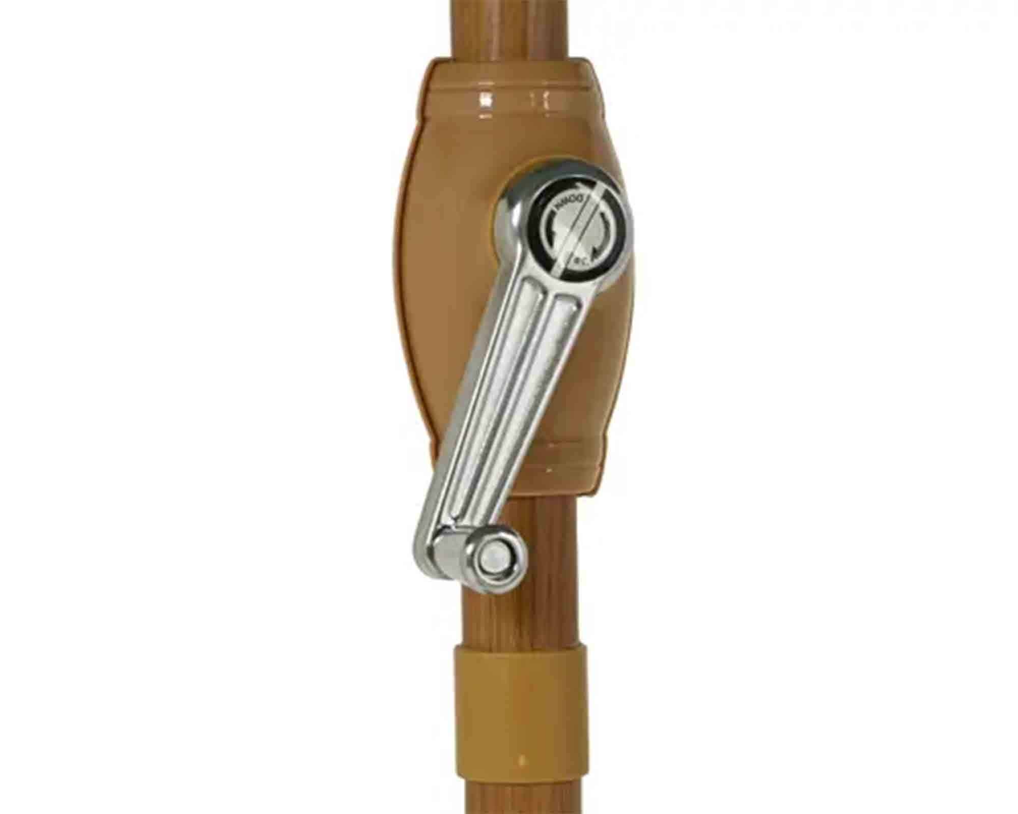 Ombrellone a Palo Centrale Talpa D220x222cm in Ferro e Poliestere - Kaemingk - immagine 3