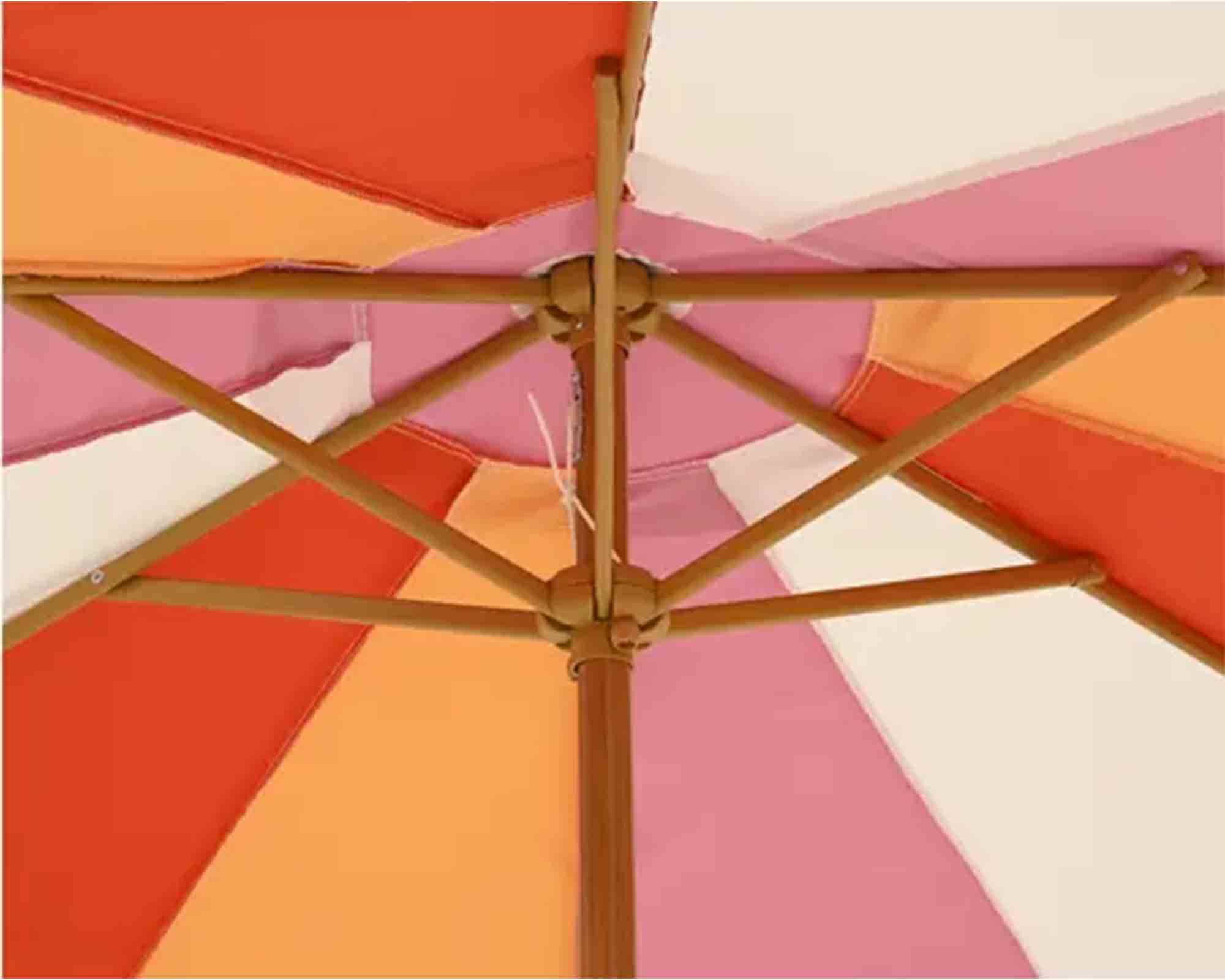 Ombrellone a Palo Centrale Multicolor D270cm in Ferro e Poliestere - Kaemingk - immagine 6