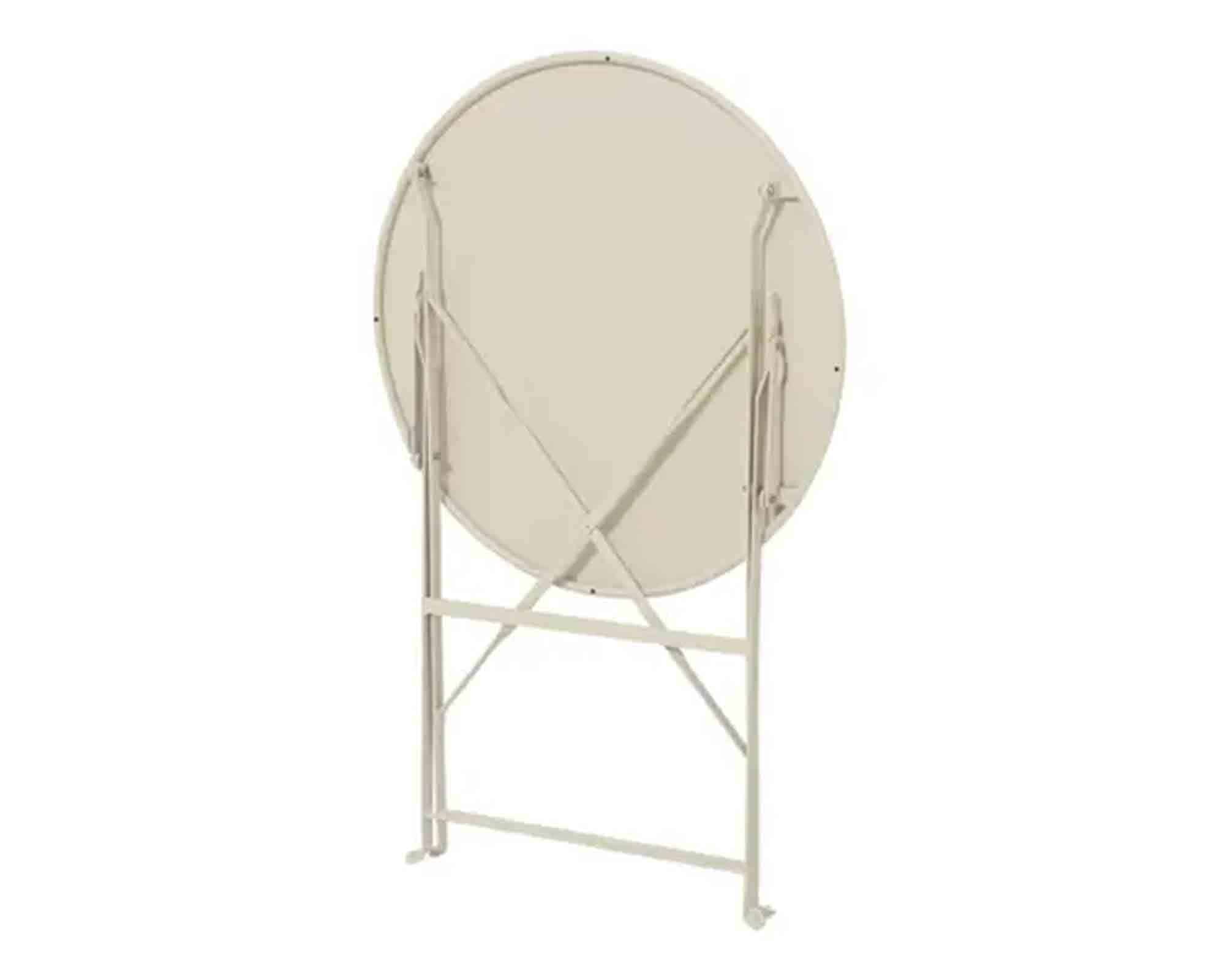 Set Bistrot Helsingborg da Esterno Tavolo + 2 Sedie Bianco 60x60x71cm in Acciaio - Kaemingk - immagine 5