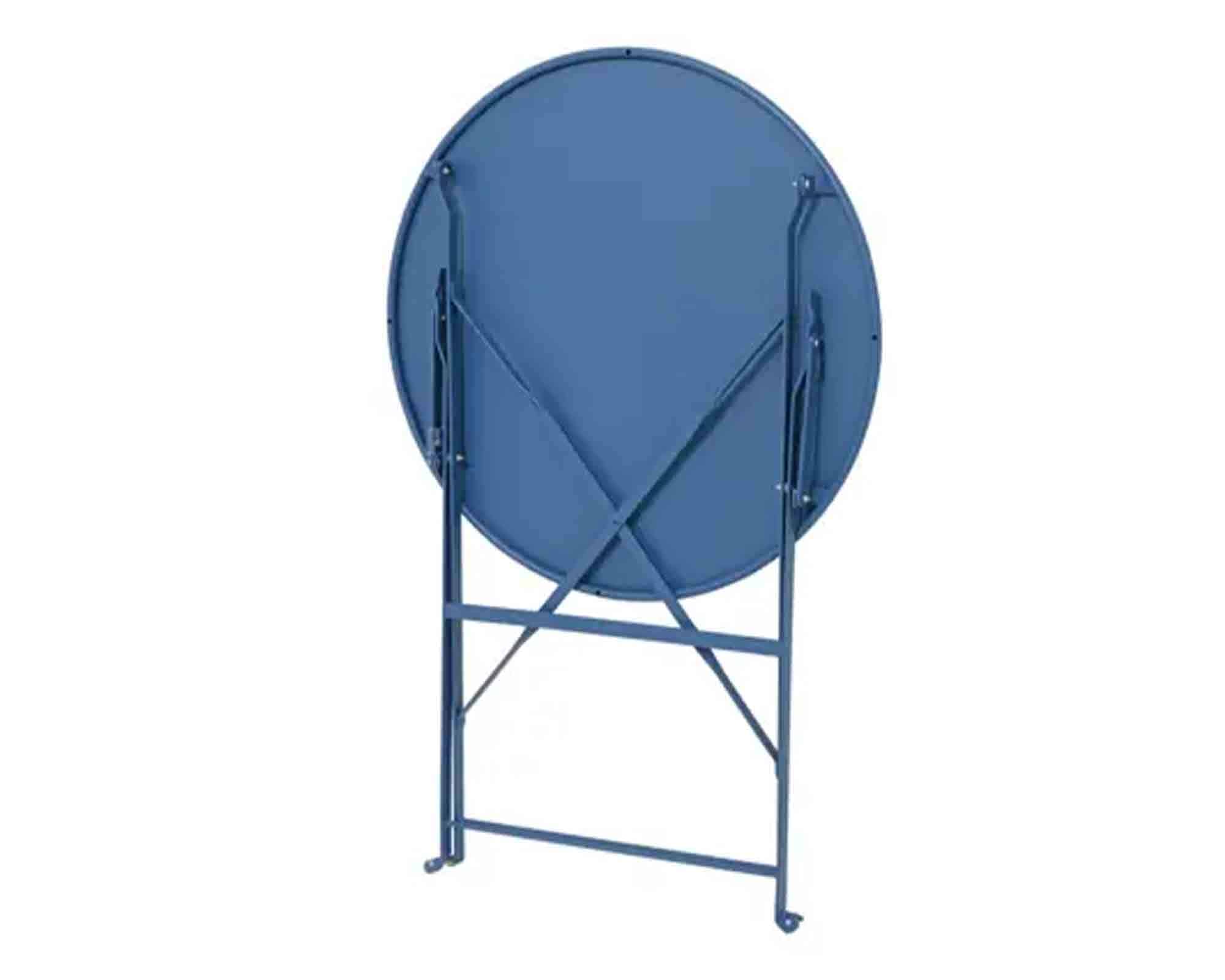 Set Bistrot Helsingborg da Esterno Tavolo + 2 Sedie Blu 60x60x71cm in Acciaio - Kaemingk - immagine 6