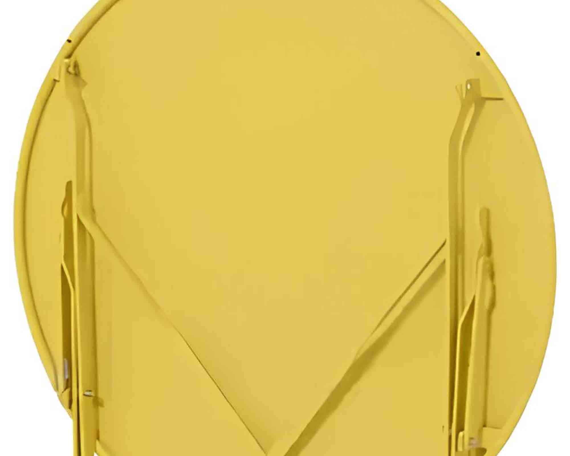 Set Bistrot Helsingborg da Esterno Tavolo + 2 Sedie Giallo 60x60x71cm in Acciaio - Kaemingk - immagine 7